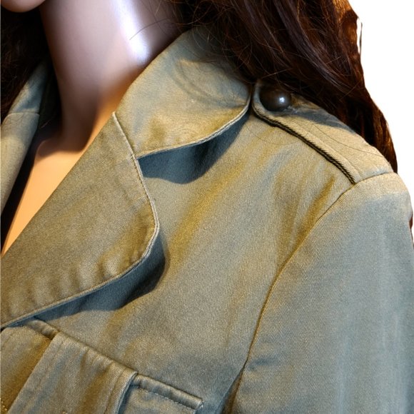 VINTAGE 90’s - Ninety 90 - Army Green Safari Jacket - Size Small - Picture 5 of 6